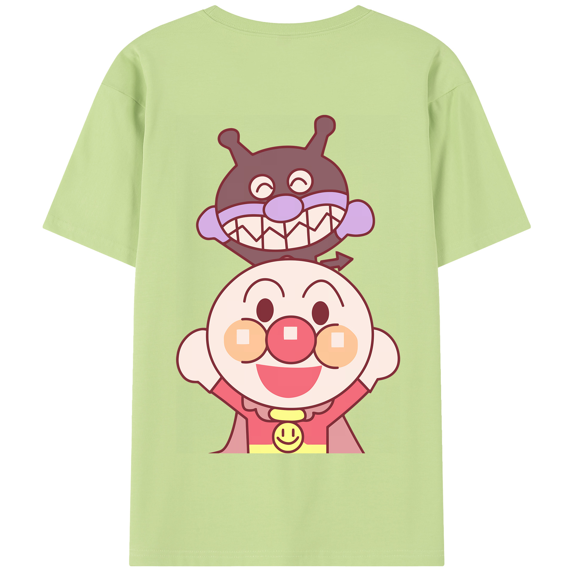 アンパンマン Anpanman 綿100％半袖Tシャツ（背面プリント）